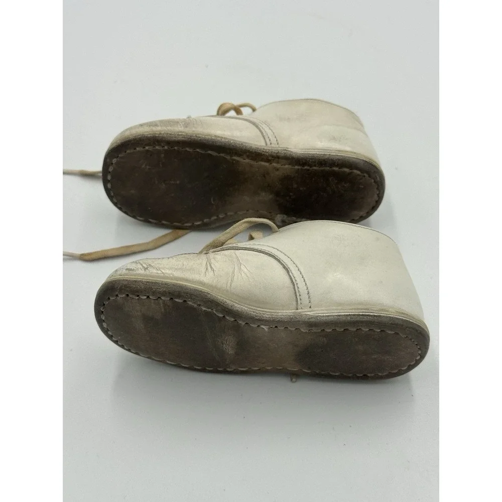 Vintage Flexible Moccasin White Baby Shoes